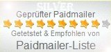 Silber - Sehr gute Paidmailer